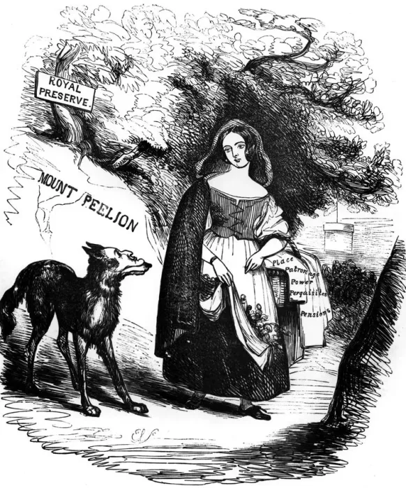 Framed Print : The Royal Red Riding Hood and the Ministerial Wolf from Punchs Pencillings No. IX ?TopFoto Framed Print : The Royal Red Riding Hood and the Ministerial Wolf from Punchs Pencillings No. IX ?TopFoto
