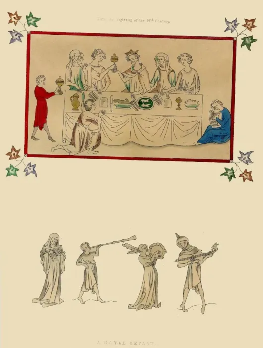 Framed Print : A royal repast (early 14th century) - Pictures of feasts are not uncommon in ancient manuscripts Framed Print : A royal repast (early 14th century) - Pictures of feasts are not uncommon in ancient manuscripts