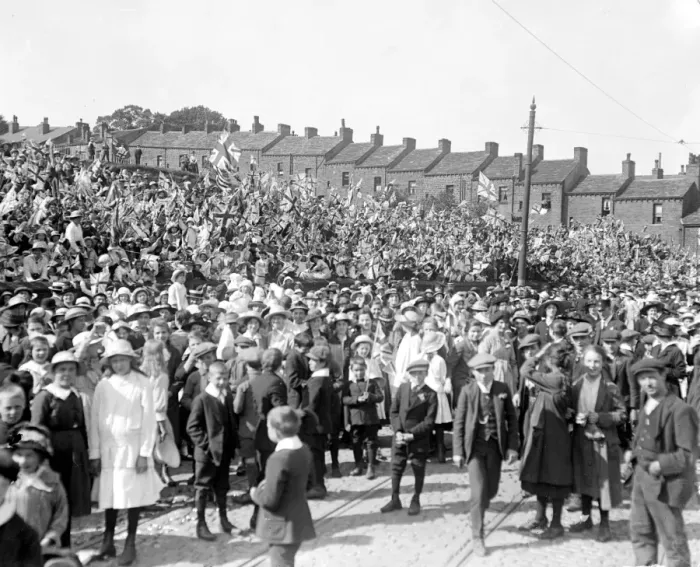 Framed Print : Royal Tour of The West Riding. 1 June 1918 Framed Print : Royal Tour of The West Riding. 1 June 1918