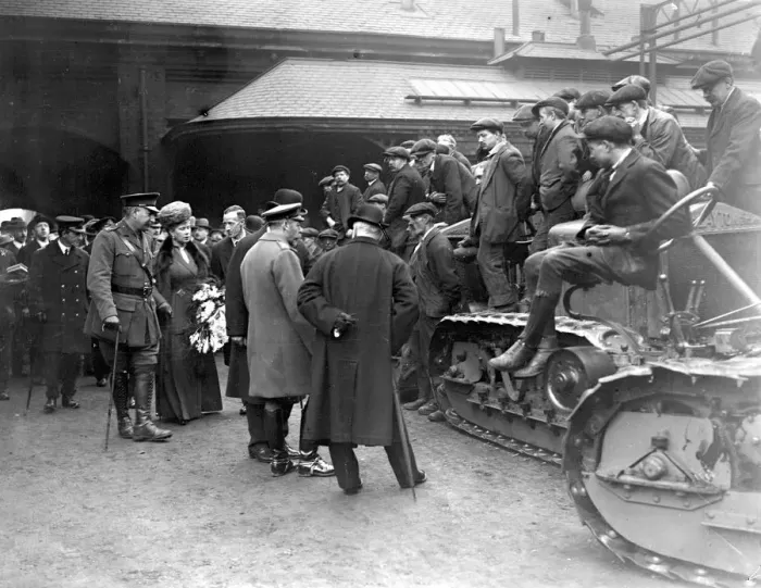 Framed Print : Royal Visit to Lincoln. 9 April 1918 Framed Print : Royal Visit to Lincoln. 9 April 1918