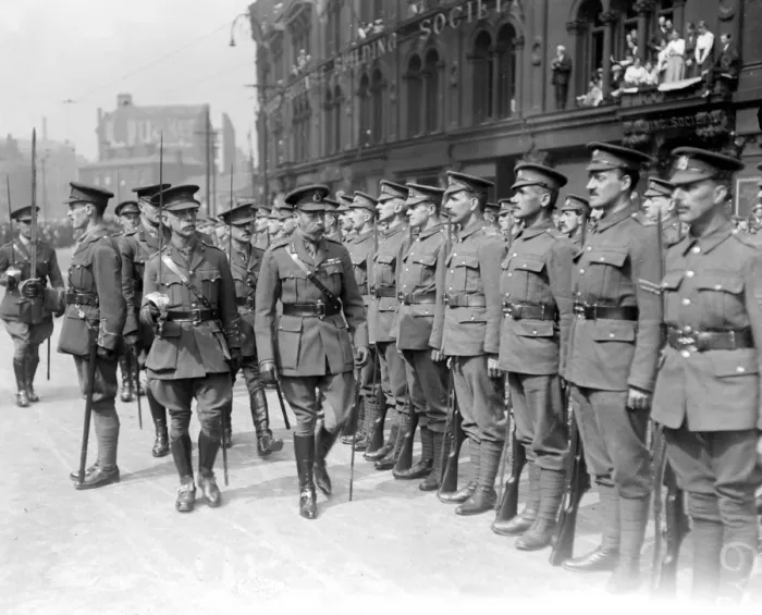 Framed Print : Royal visit to The West Riding. 1 June 1918 Framed Print : Royal visit to The West Riding. 1 June 1918