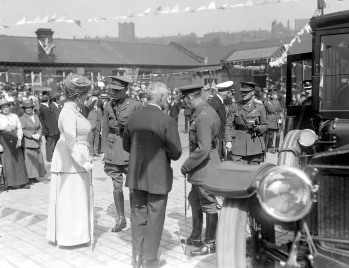 Framed Print : Royal visit to The West Riding. 1 June 1918 Framed Print : Royal visit to The West Riding. 1 June 1918
