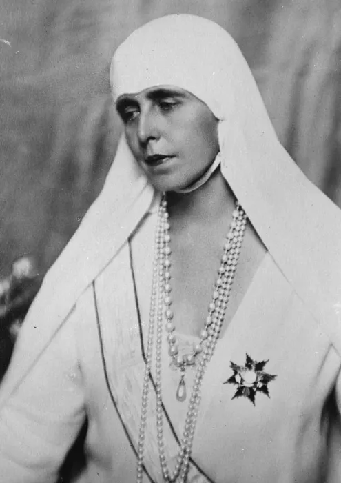 Framed Print : A Royal widow. Queen Marie of Romania, a fine new exclusive portrait. September 1930