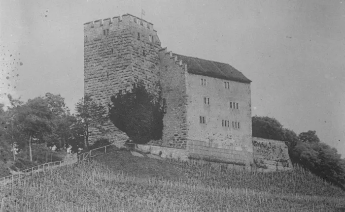 Framed Print : The ruined chateau of the Hapsburgs in the Swiss Canton. 1 October 1920 Framed Print : The ruined chateau of the Hapsburgs in the Swiss Canton. 1 October 1920