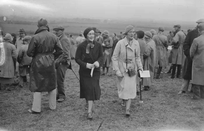 Framed Print : Rutland point to point at Long Clawson. Hon Mrs Freddie Cripps and Miss Hibbert. 1933 Framed Print : Rutland point to point at Long Clawson. Hon Mrs Freddie Cripps and Miss Hibbert. 1933