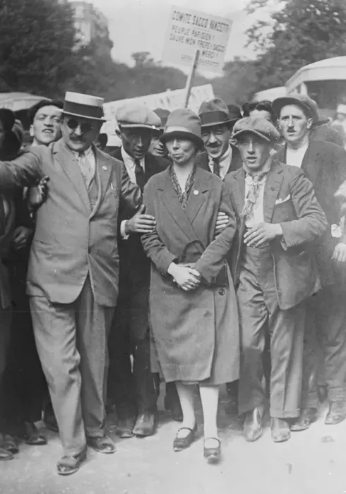 Framed Print : Sacco and Vanzetti. Mlle L Vanzetti, sister of one of the condemned American anarchists Framed Print : Sacco and Vanzetti. Mlle L Vanzetti, sister of one of the condemned American anarchists