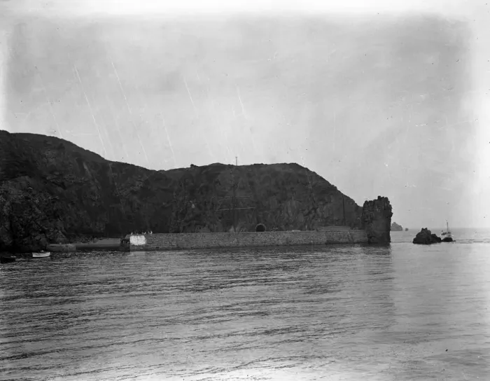Framed Print : Sark ( Creux ) Harbour. 21 July 1927 Framed Print : Sark ( Creux ) Harbour. 21 July 1927