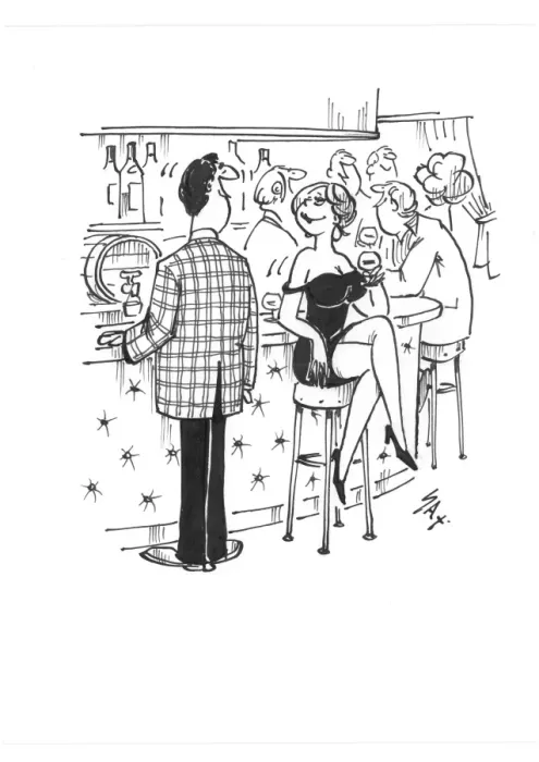 Framed Print : Sax Usually paying little or no attention to political correctness, Sax cartoons are often saucy