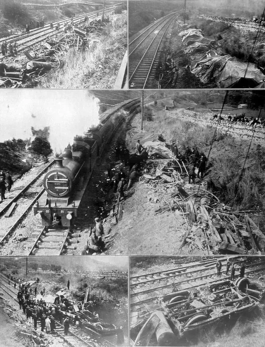 Framed Print : Two Scotch Express trains collided at Aisgill leaving 14 dead and many injured Framed Print : Two Scotch Express trains collided at Aisgill leaving 14 dead and many injured