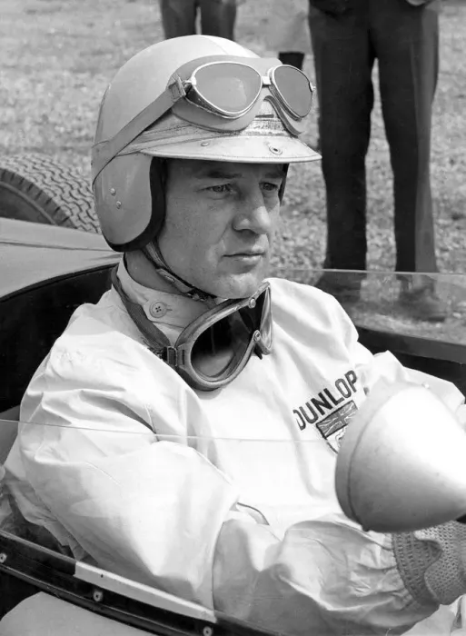 Framed Print : Scotlands best racing driver. Innes Ireland, who is scheduled todrive a Lotus in Framed Print : Scotlands best racing driver. Innes Ireland, who is scheduled todrive a Lotus in