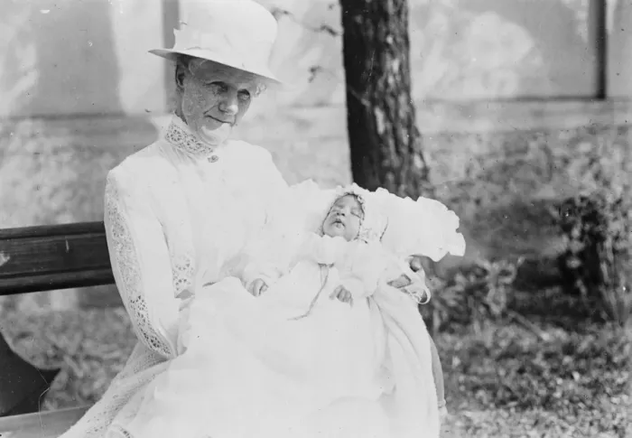 Framed Print : Serbias future King and his English nurse. Photograph of the Crown Prince of Framed Print : Serbias future King and his English nurse. Photograph of the Crown Prince of