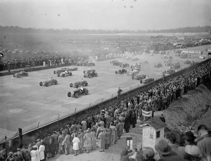 Framed Print : Forty seven cars were entered for 250 mile international trophy race at Brooklands Framed Print : Forty seven cars were entered for 250 mile international trophy race at Brooklands