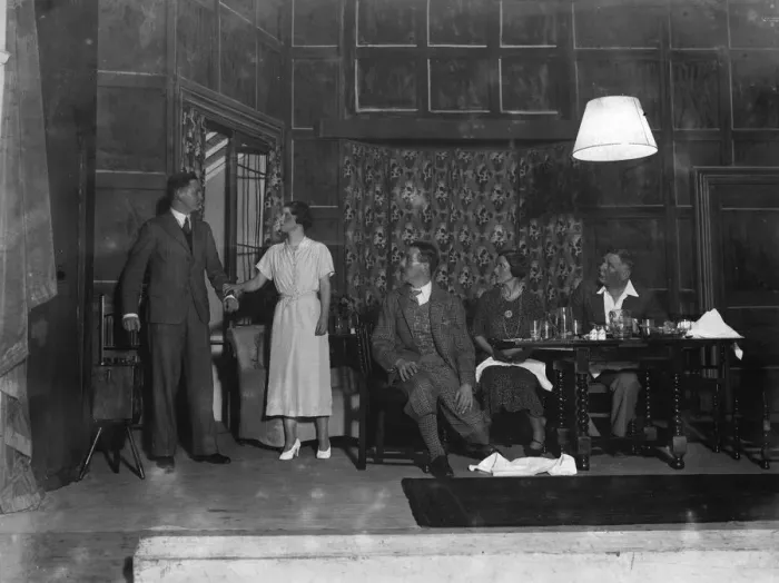 Framed Print : Sevenoaks Players performing. 1936 Framed Print : Sevenoaks Players performing. 1936