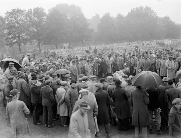 Framed Print : Sheep sale in Maidstone, Kent. 1936