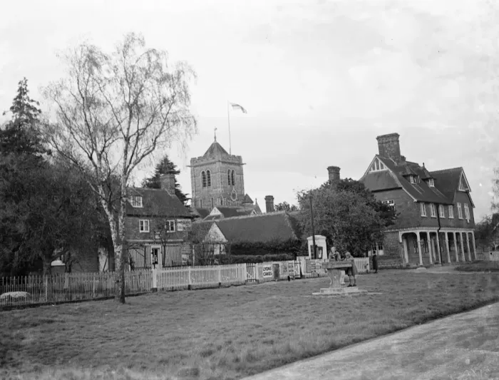 Framed Print : Shipbourne drinking fountain in Kent. 1936