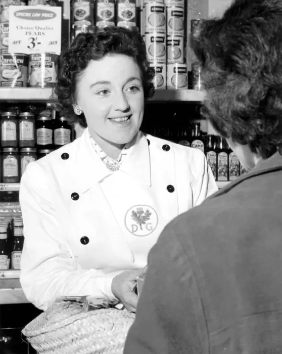 Framed Print : Shop assistant Winner of the shop assistants courtesy cup in Bromley Kent 25th October Framed Print : Shop assistant Winner of the shop assistants courtesy cup in Bromley Kent 25th October