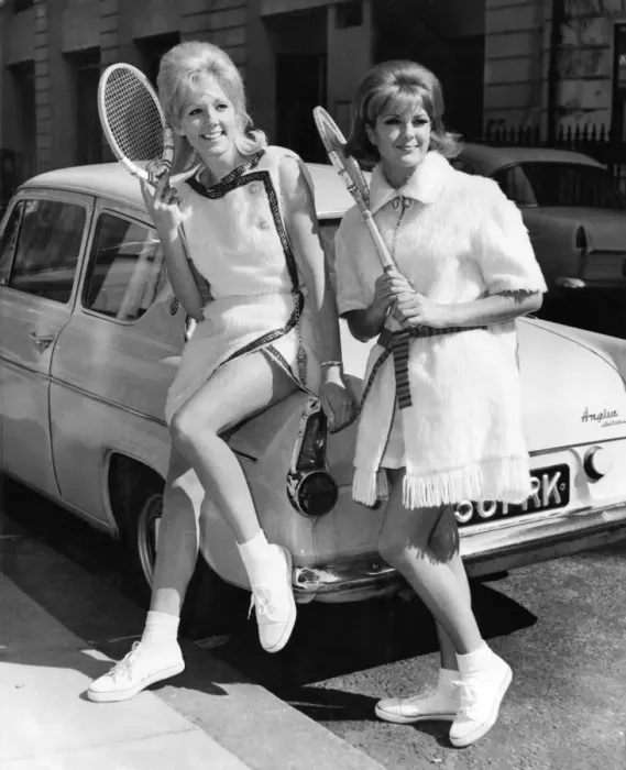 Framed Print : A showing was given in London, England, to the range of styles by former Wimbledon