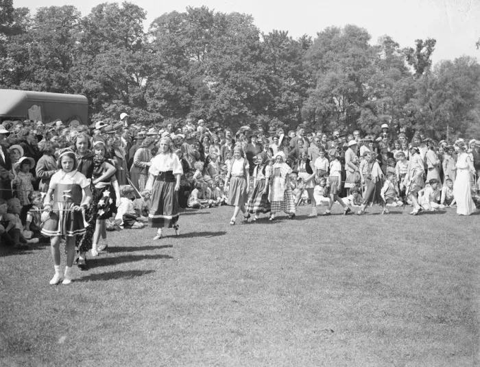 Framed Print : Sidcup fete in Kent. The fancy dress parade. 1939 Framed Print : Sidcup fete in Kent. The fancy dress parade. 1939