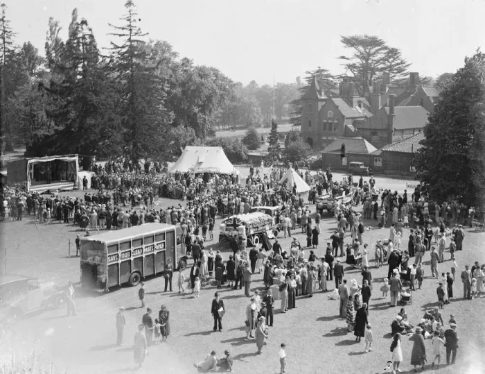 Framed Print : Sidcup fete in Kent. A general view of the fair. 1939 Framed Print : Sidcup fete in Kent. A general view of the fair. 1939