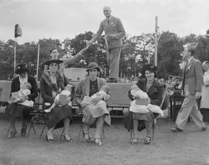 Framed Print : Sidcup Jubilee fete in Kent. The winners of the baby show. 1939 Framed Print : Sidcup Jubilee fete in Kent. The winners of the baby show. 1939