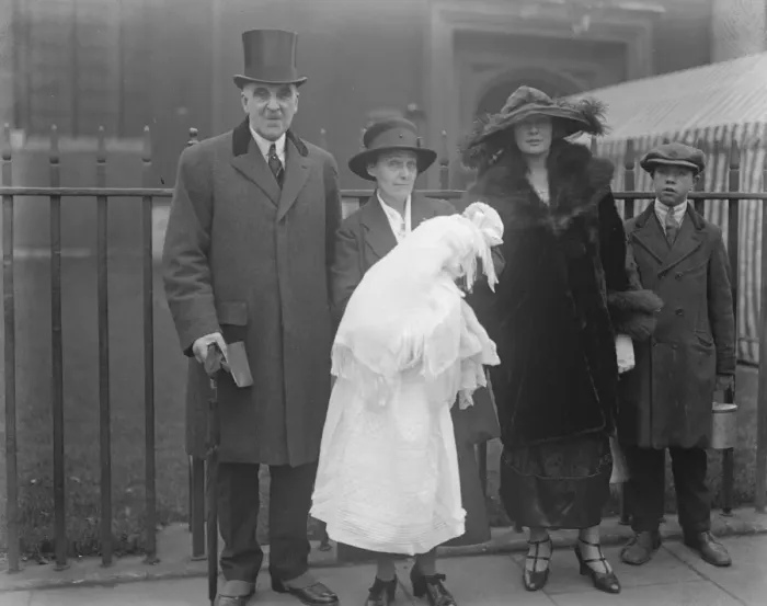 Framed Print : Sir Arthur and Lady Griffith Boscawens Daughter Christened Sir Arthur and Lady Griffiths Framed Print : Sir Arthur and Lady Griffith Boscawens Daughter Christened Sir Arthur and Lady Griffiths