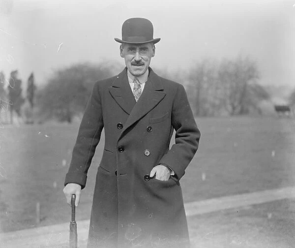 Sir Malcolm Mc Alpine, owner of the racehorse, Shaun Spadah. 23 March 1923