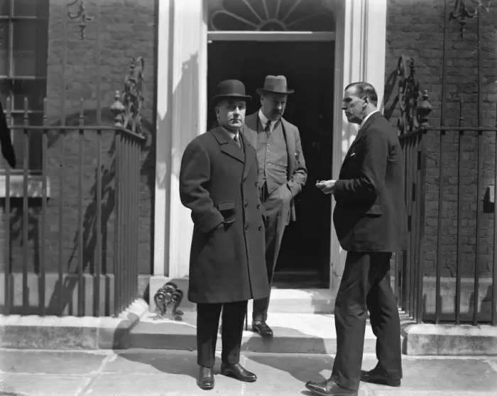 Framed Print : Sir Robert Horne in Downing Street Sir Robert Horne, who stated that he had