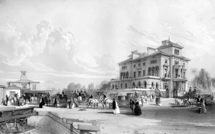 Framed Print : Slough and Windsor Station Her Majestys departure for London