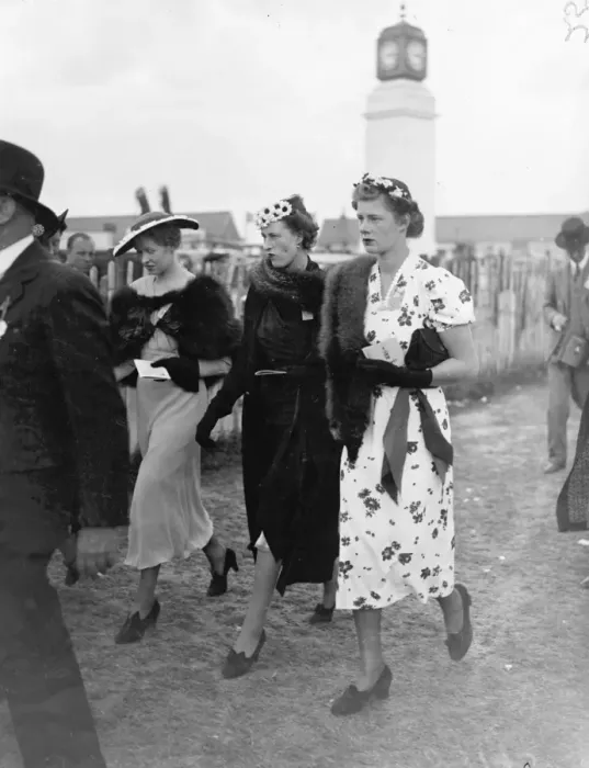 Framed Print : Small hats at Epsom on ladies Day. Two small hats and one with a larger brim warm Framed Print : Small hats at Epsom on ladies Day. Two small hats and one with a larger brim warm