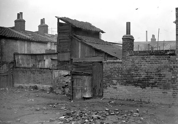 A smoke hole at Stepney, East End, London. 1933