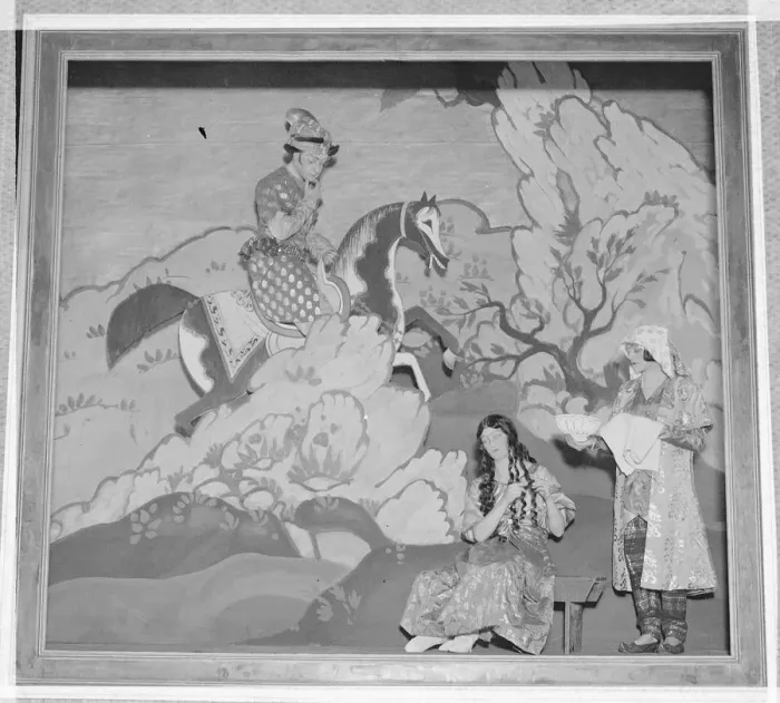 Framed Print : Social Celebrities in Brilliant Tableaux. Well known artist appears in his own picture A Framed Print : Social Celebrities in Brilliant Tableaux. Well known artist appears in his own picture A