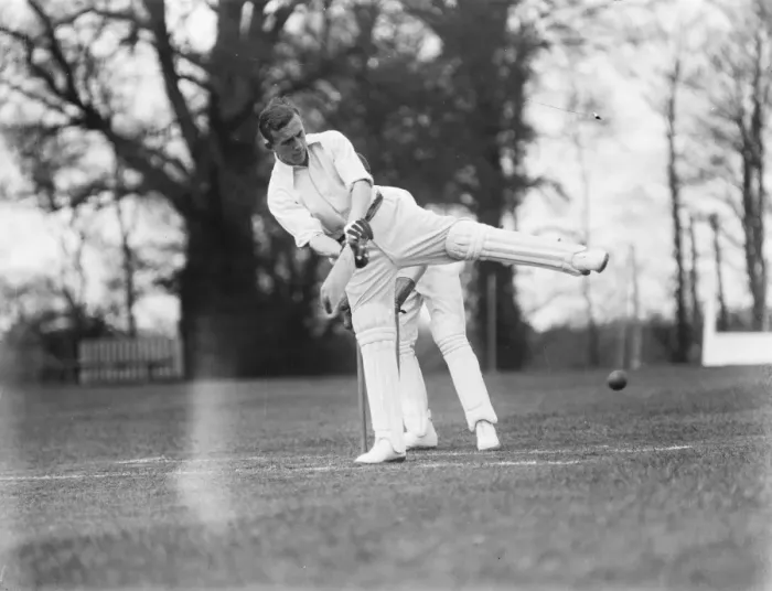Framed Print : Son of the great CB to play for Hampshire. Mrs Fry coached by his father. Mr