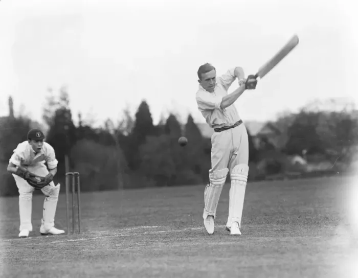Framed Print : Son of the great CB to play for Hampshire. Mrs Fry coached by his father. Mr