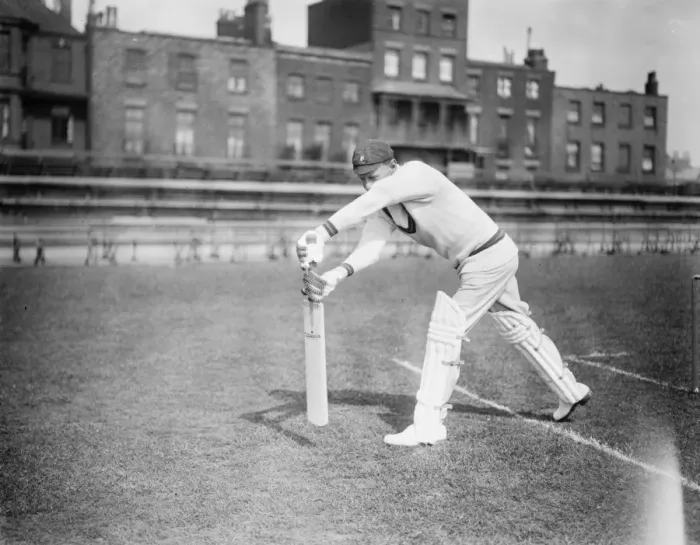 Framed Print : The South African cricket team at practice at Kennington oval. T A Ward playing forward Framed Print : The South African cricket team at practice at Kennington oval. T A Ward playing forward