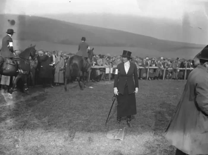 Framed Print : South and West Wilts hunt point to point races at Kingston Deverill. Lady Jean Framed Print : South and West Wilts hunt point to point races at Kingston Deverill. Lady Jean