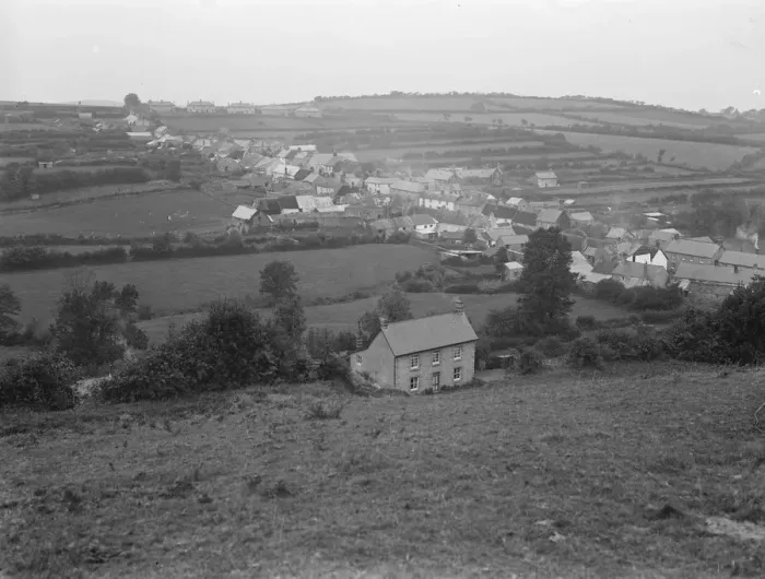 Framed Print : South Zeal village on Dartmoor, in Devon 1926 Framed Print : South Zeal village on Dartmoor, in Devon 1926