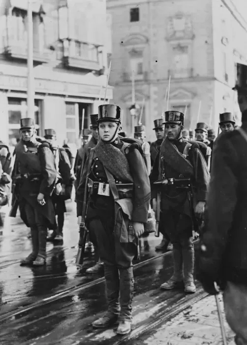 Framed Print : Spanish Crown Prince With Fixed Bayonet The Spanish Crown Prince ( right ) passing Framed Print : Spanish Crown Prince With Fixed Bayonet The Spanish Crown Prince ( right ) passing