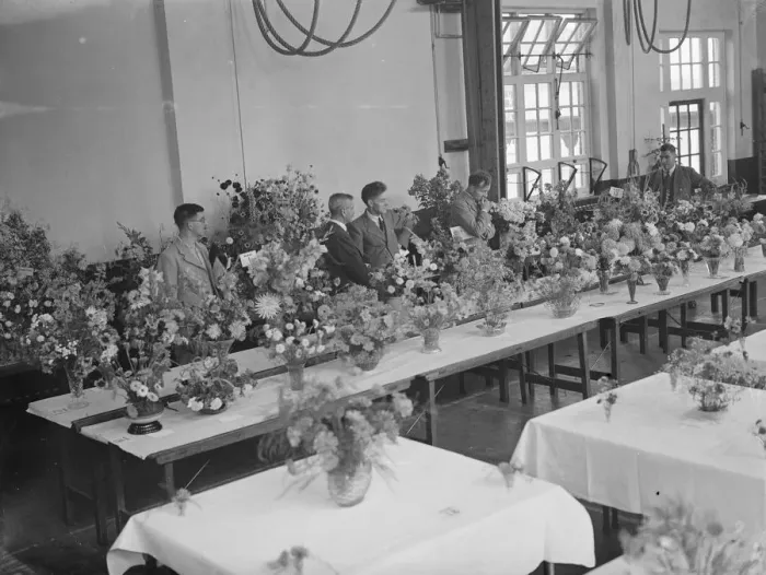 Framed Print : The Spring Flower Show in Welling, Kent. 1939