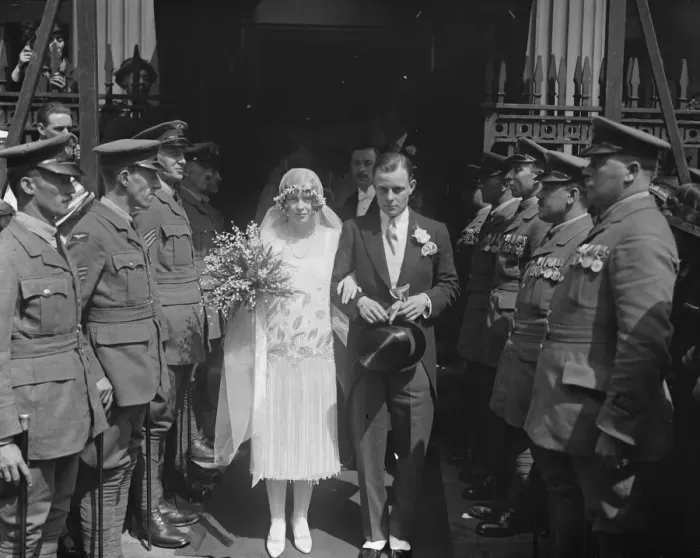 Framed Print : Squadron leader Ridleys wedding. The marriage arranged between Squadron leader C A Ridley Framed Print : Squadron leader Ridleys wedding. The marriage arranged between Squadron leader C A Ridley