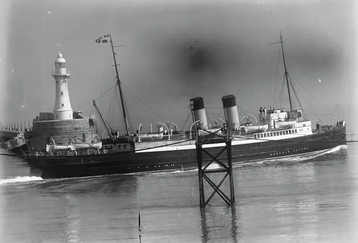 Framed Print : SS Biarritz leaving Dover with the Royal party on board. 1923 Framed Print : SS Biarritz leaving Dover with the Royal party on board. 1923