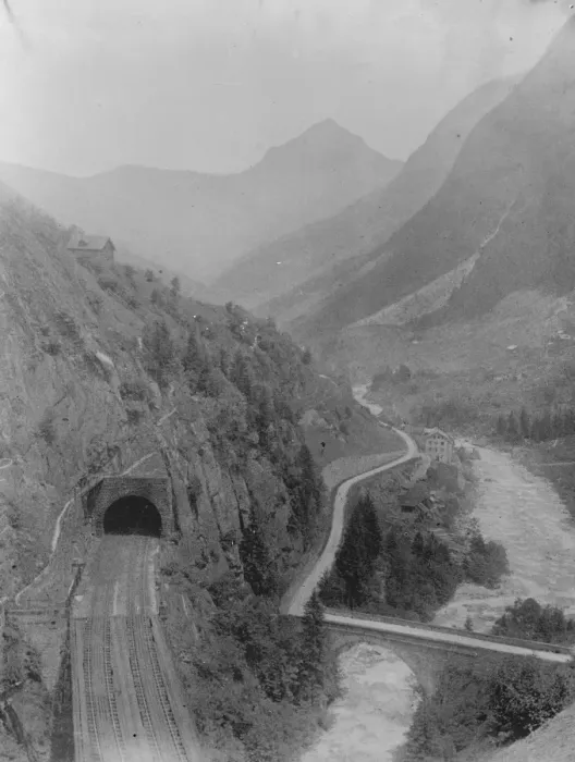 Framed Print : The St Gothard tunnel. 1 January 1920 Framed Print : The St Gothard tunnel. 1 January 1920