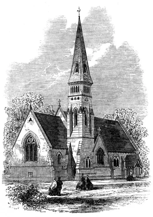 Framed Print : St. Marys Church, Ide Hill, Kent. 1866 Framed Print : St. Marys Church, Ide Hill, Kent. 1866