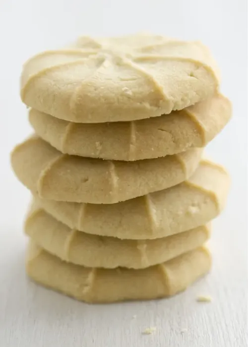 Framed Print : Stack of piped cookies credit: Marie-Louise Avery  /  thePictureKitchen  /  TopFoto
