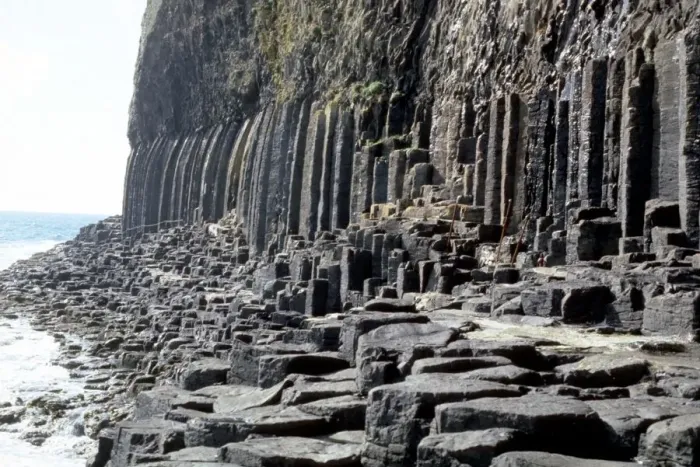 Framed Print : Staffa The hexagonal basaltic columns which form the cliffs of Staffa Island Framed Print : Staffa The hexagonal basaltic columns which form the cliffs of Staffa Island