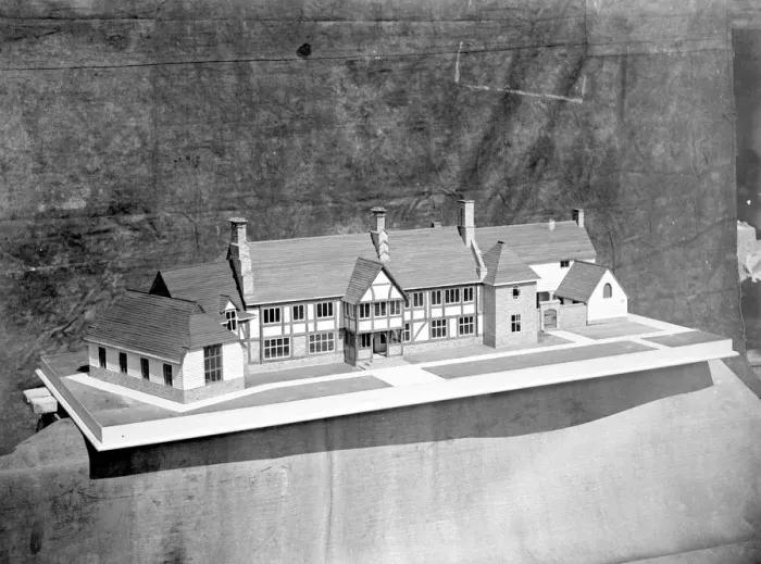 Framed Print : Staplehurst Mat in Kent: Home model by Downton and Son. 1934 Framed Print : Staplehurst Mat in Kent: Home model by Downton and Son. 1934