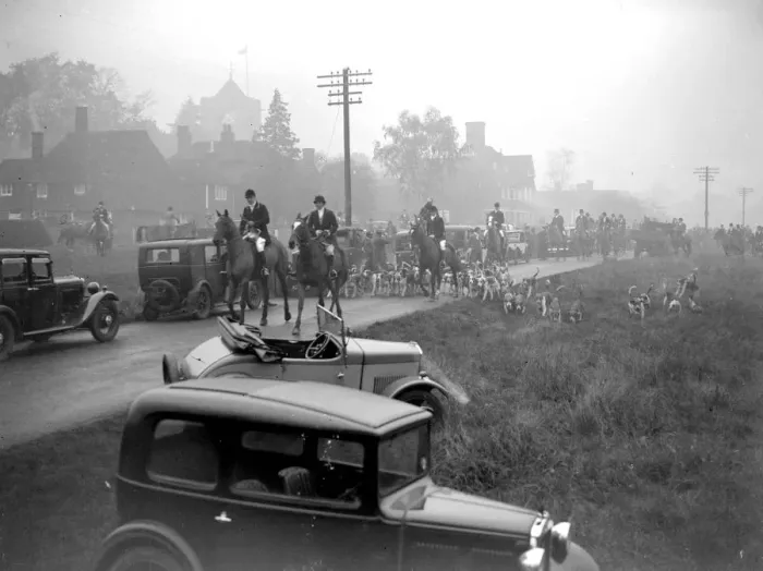 Framed Print : Start of the hunt. 1933