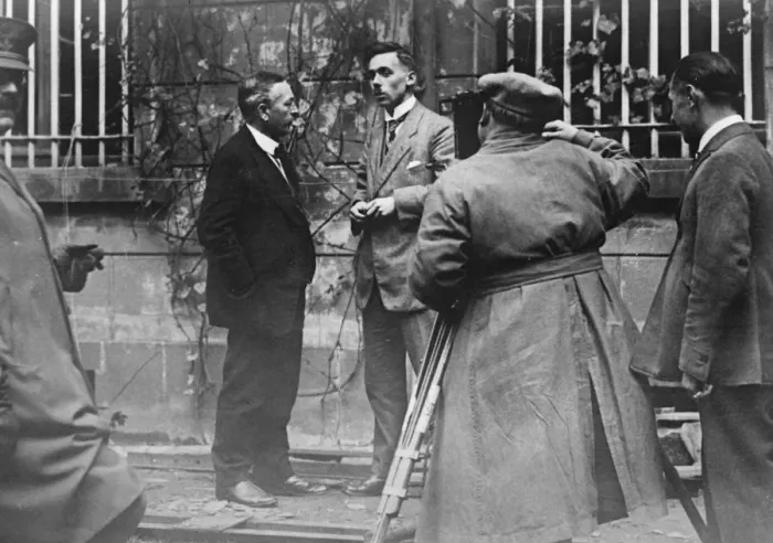 Framed Print : The start of the Rhineland Republican movement. Herr Deckers ( left ) and Herr Guthardt Framed Print : The start of the Rhineland Republican movement. Herr Deckers ( left ) and Herr Guthardt