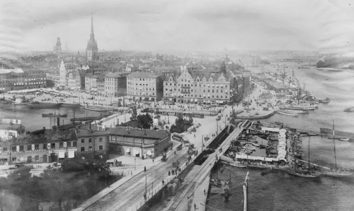 Framed Print : Stockholm A fine general view 30 April 1920