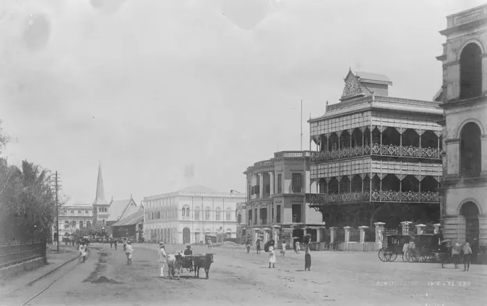 Framed Print : The Strand Rangoon looking west and showing the post office 31 December 1921 Framed Print : The Strand Rangoon looking west and showing the post office 31 December 1921