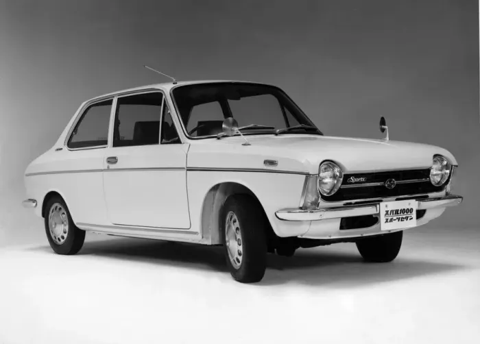 Framed Print : Subaru 1000 Sport Sedan